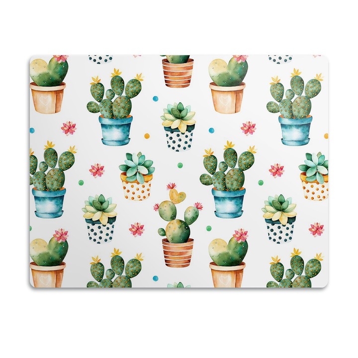 Covor PVC. Tulup. Vinil. Cactus Pictat. Multicolor. 45x35 cm. 010250340010100029560
