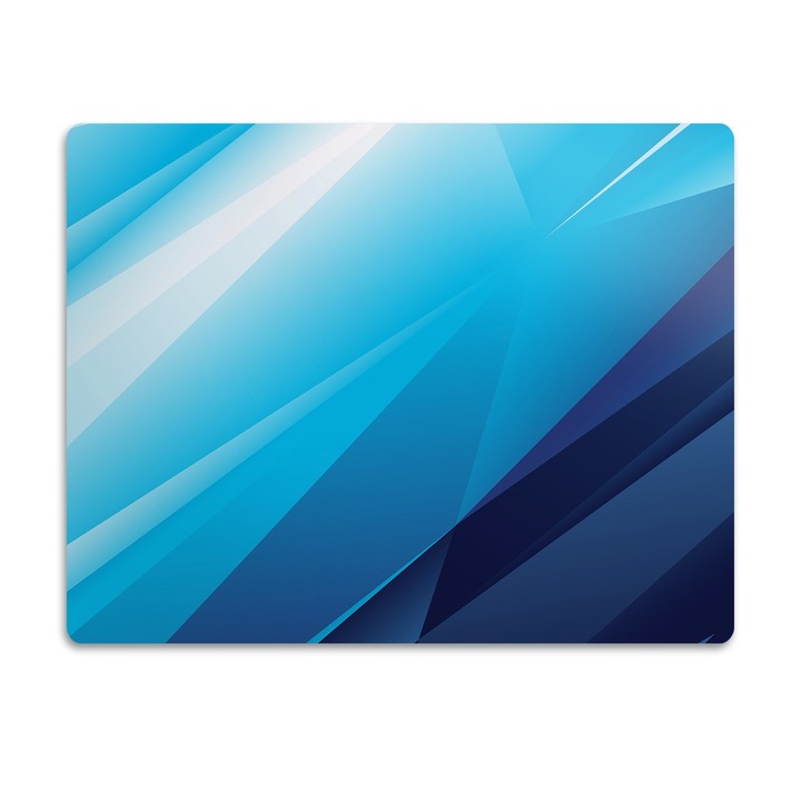 Covor PVC. Tulup. Vinil. Rezumat Albastru. Albastru. 90x60 cm. 010250340030100030946