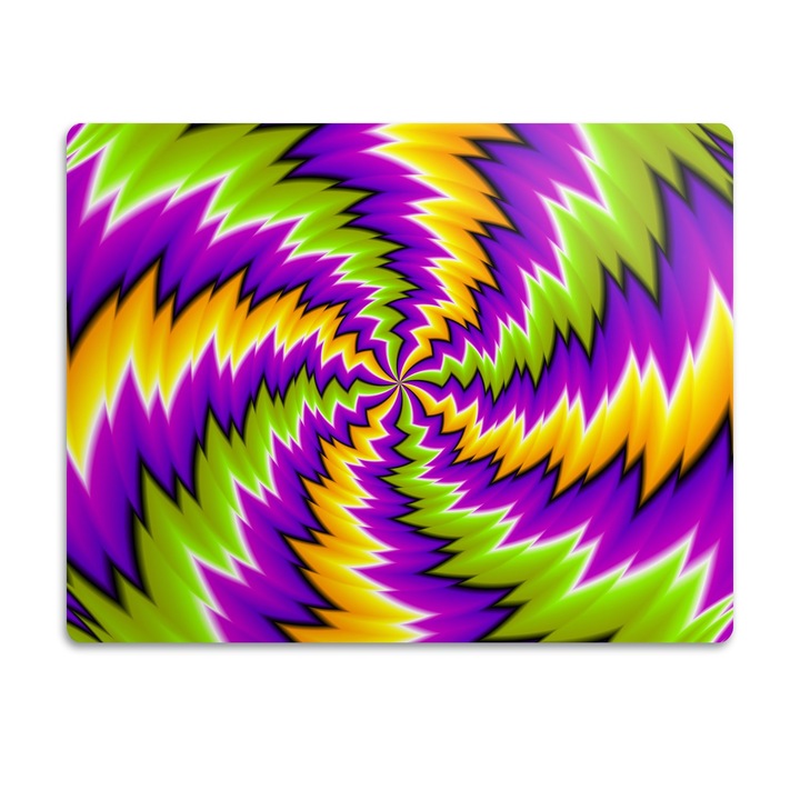 Covor PVC. Tulup. Vinil. Vortex De Abstractie. Violet. 90x60 cm. 010250340030100030937