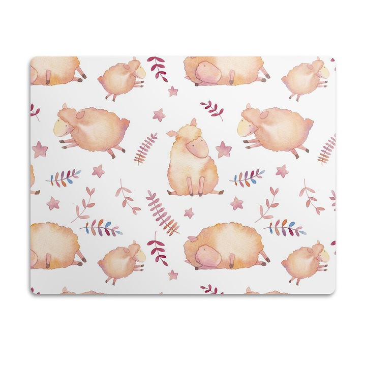 Covor PVC. Tulup. Vinil. Oaie. Roz. 60x40 cm. 010250340020100029410