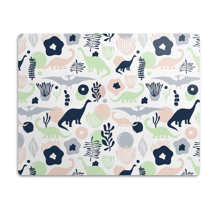 Covor PVC. Tulup. Vinil. Dinozaur. Albastru. 45x35 cm. 010250340010100029977