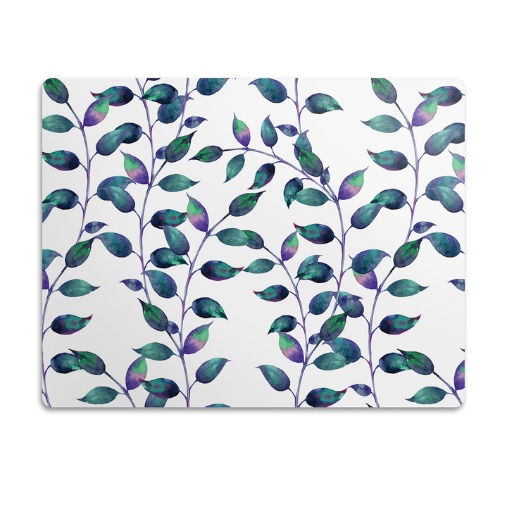 Covor PVC. Tulup. Vinil. Frunze De Basm. Violet. 90x60 cm. 010250340030100029571