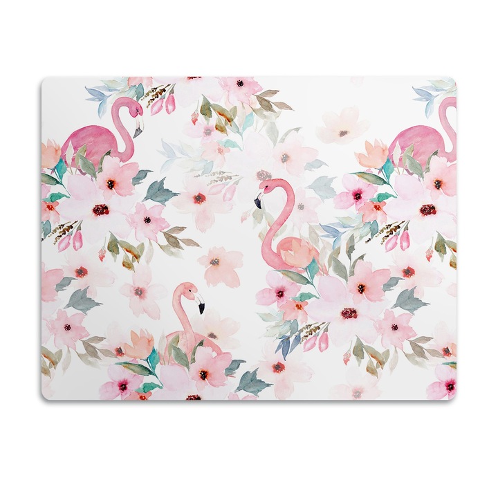 Covor PVC. Tulup. Vinil. Flamingos. Roz. 60x40 cm. 010250340020100030271