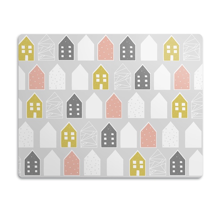 Covor PVC. Tulup. Vinil. Design Scandinav. Gri. 60x40 cm. 010250340020100011362