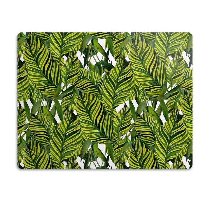 Covor PVC. Tulup. Vinil. Frunzele Junglei. Verde. 60x40 cm. 010250340020100030106