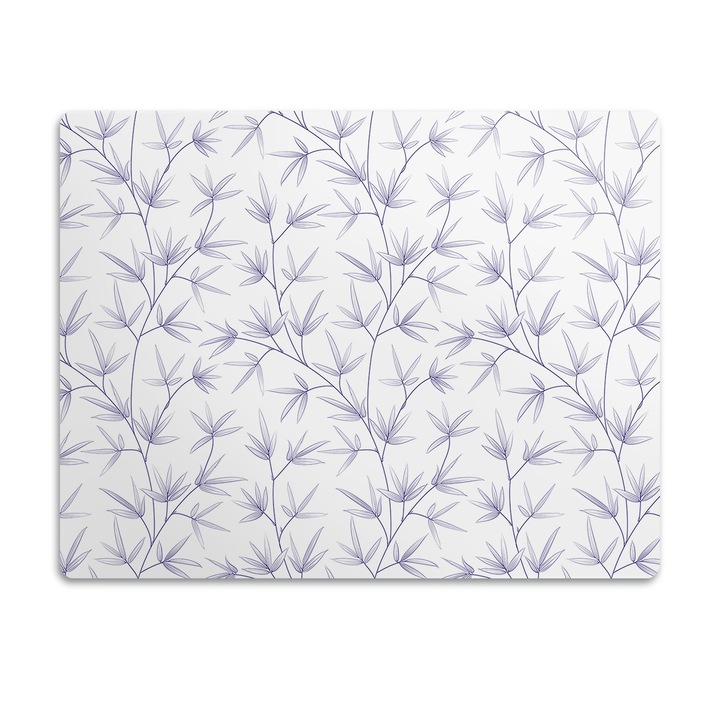 Covor PVC. Tulup. Vinil. Frunze. Violet. 90x60 cm. 010250340030100030598