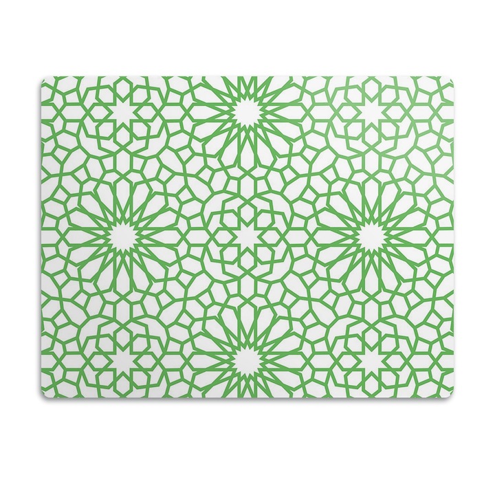 Covor PVC. Tulup. Vinil. Flori Orientale. Verde. 90x60 cm. 010250340030100006606