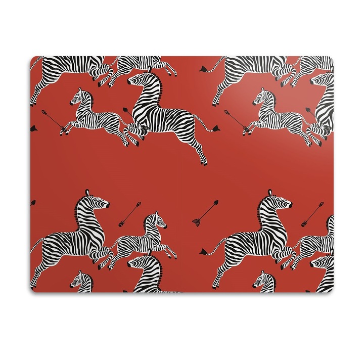 Covor PVC. Tulup. Vinil. Animale Zebra. Alb. 45x35 cm. 010250340010100011810