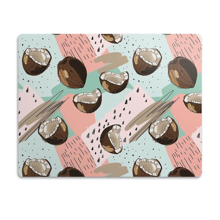 Covor PVC. Tulup. Vinil. Nuci De Cocos. Maro. 90x60 cm. 010250340030100030015