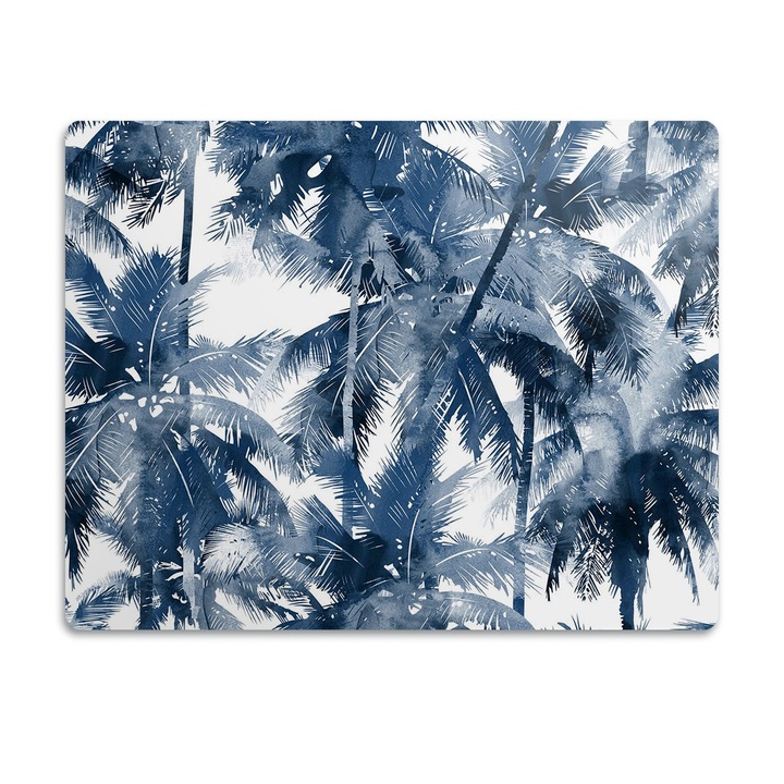 Covor PVC. Tulup. Vinil. Palmieri Tropicali. Albastru. 45x35 cm. 010250340010100011374