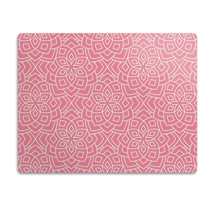 Covor PVC. Tulup. Vinil. Model Floral. Roz. 90x60 cm. 010250340030100029309