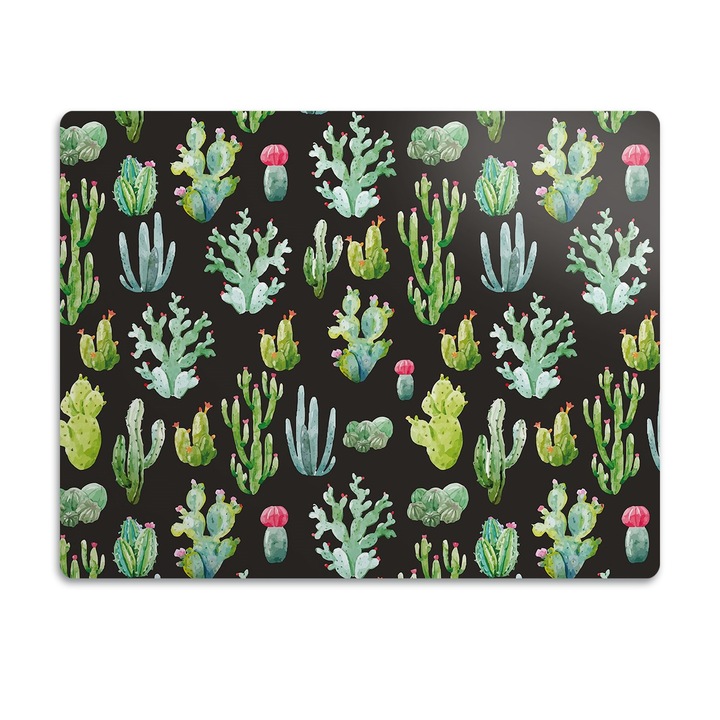 Covor PVC. Tulup. Vinil. Cactusi Mici. Verde. 90x60 cm. 010250340030100011663