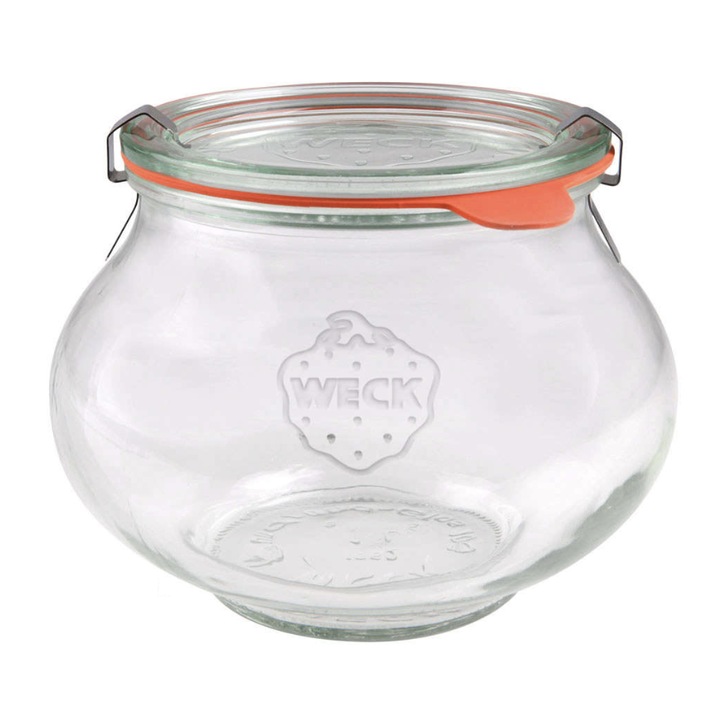 Borcan, WECK, Sticla, 1062 ml, Transparent