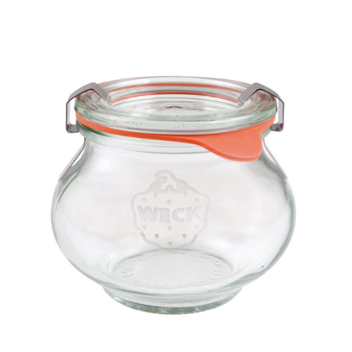 Borcan, WECK, Sticla, 220 ml, Transparent