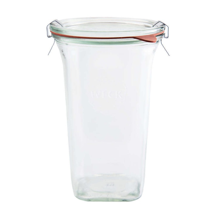 Borcan, Weck, Quadro, Sticla, 795 ml