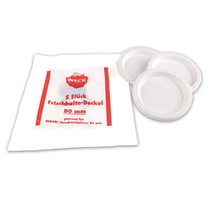 WECK Capace din plastic pentru borcane 80mm