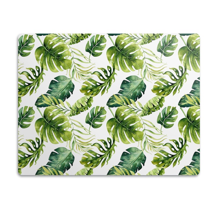 Covor PVC. Tulup. Vinil. Frunze Exotice. Verde. 60x40 cm. 010250340020100030893