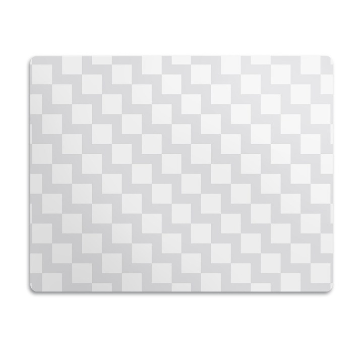 Covor PVC. Tulup. Vinil. Model Patrat 3d. Gri. 60x40 cm. 010250340020100029290