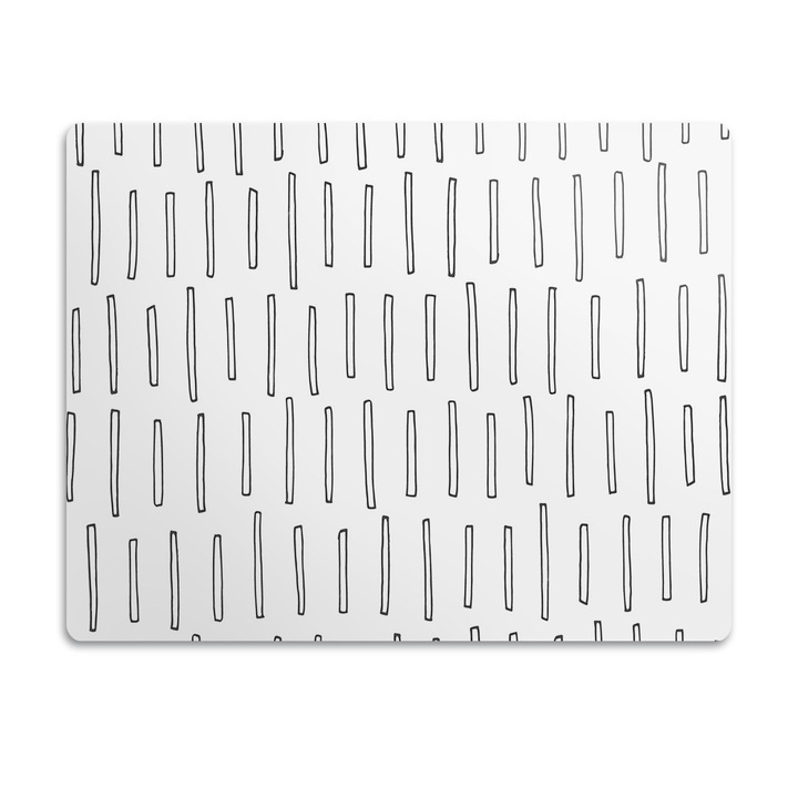 Covor PVC. Tulup. Vinil. Cursuri De Desen. Alb. 60x40 cm. 010250340020100029325