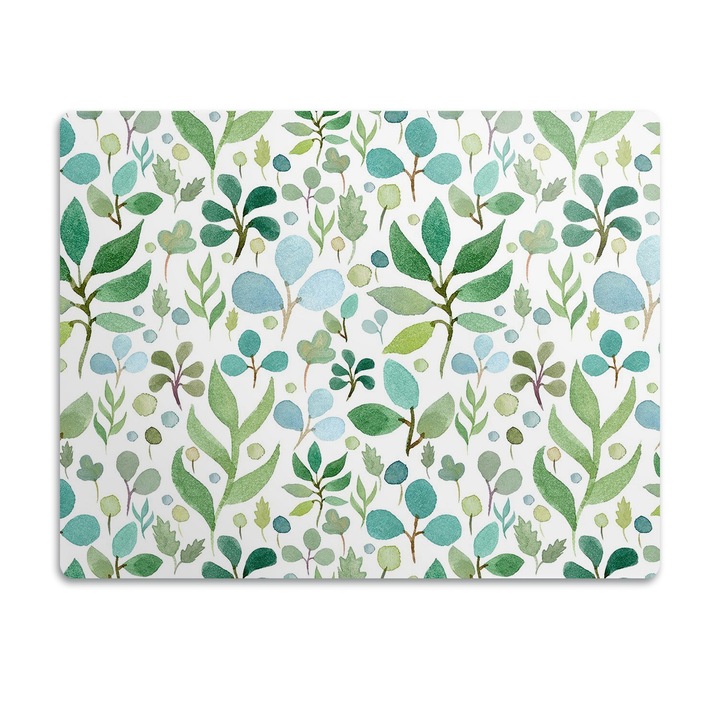 Covor PVC. Tulup. Vinil. Frunze Verzi. Verde. 45x35 cm. 010250340010100030790