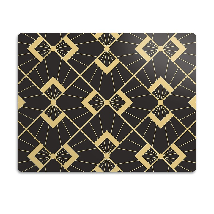 Covor PVC. Tulup. Vinil. Design Modern. Negru. 45x35 cm. 010250340010100029943