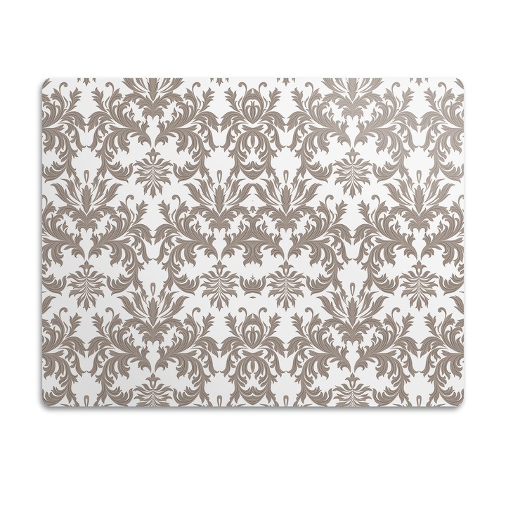 Covor PVC. Tulup. Vinil. Design Baroc. Bej. 60x40 cm. 010250340020100030230