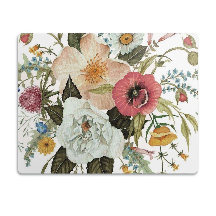 Covor PVC. Tulup. Vinil. Buchet De Camp. Multicolor. 90x60 cm. 010250340030100012584