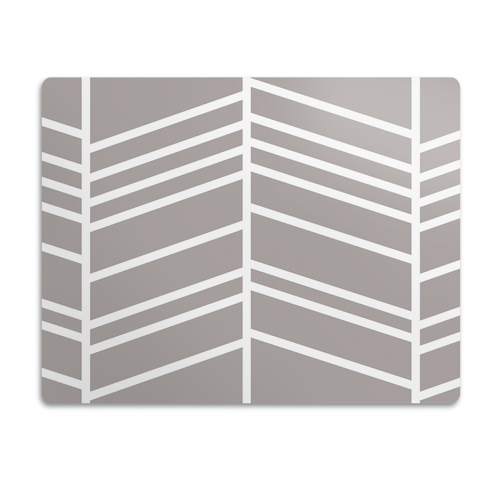 Covor PVC. Tulup. Vinil. Model In Oase De Peste. Gri. 90x60 cm. 010250340030100019170