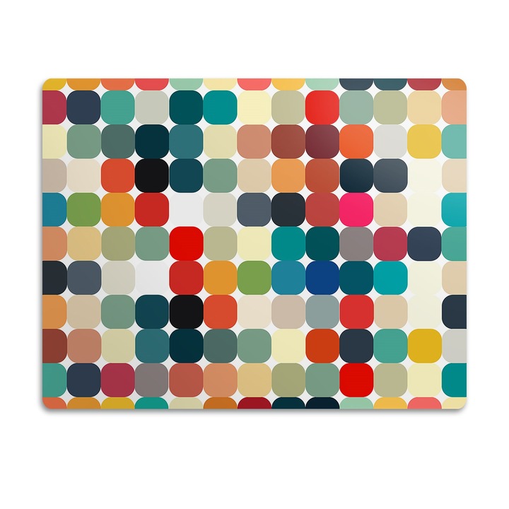 Covor PVC. Tulup. Vinil. Model Geometric. Multicolor. 90x60 cm. 010250340030100005954