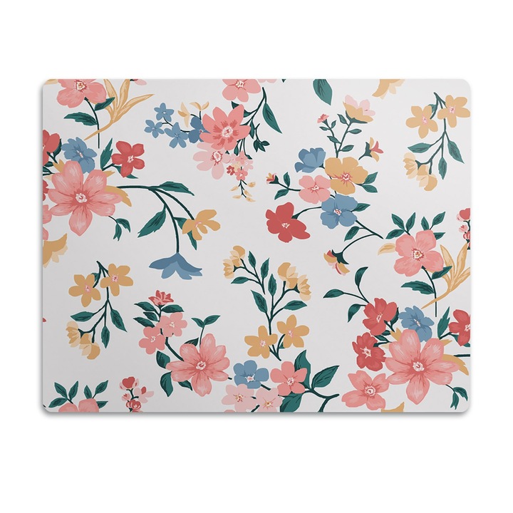 Covor PVC. Tulup. Vinil. Flori Colorate. Multicolor. 90x60 cm. 010250340030100030391