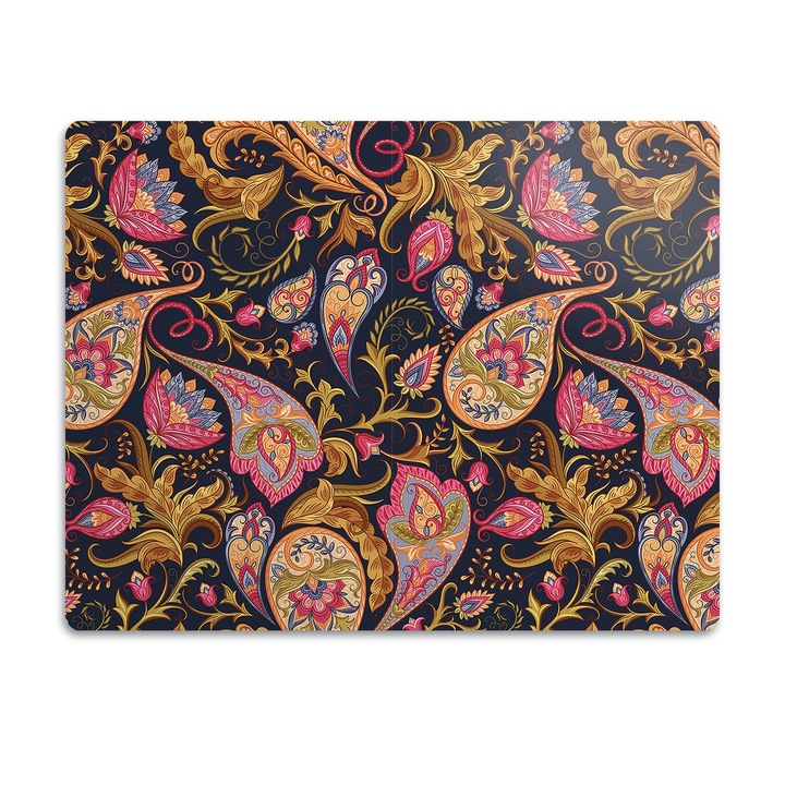 Covor PVC. Tulup. Vinil. Paisley Colorat. Multicolor. 90x60 cm. 010250340030100030309