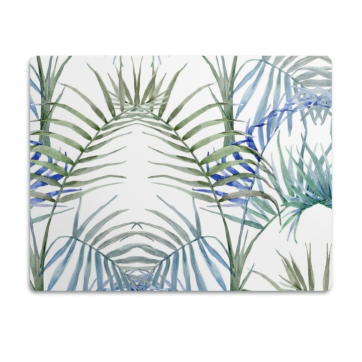 Covor PVC. Tulup. Vinil. Frunze Tropicale. Verde. 90x60 cm. 010250340030100011917