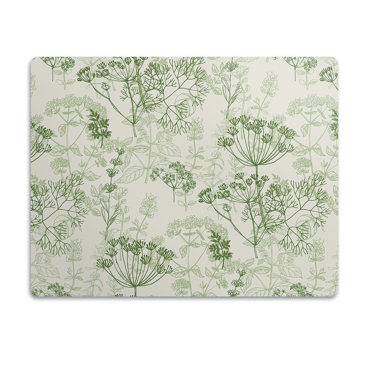 Covor PVC. Tulup. Vinil. Ierburi De Camp. Verde. 60x40 cm. 010250340020100030497