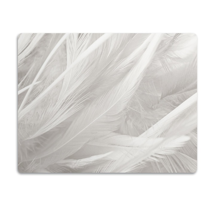 Covor PVC. Tulup. Vinil. Pene Albe Frumoase. Gri. 45x35 cm. 010250340010100030490