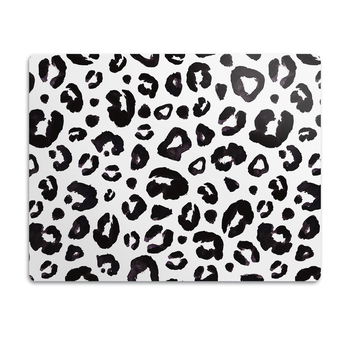 Covor PVC. Tulup. Vinil. Urme De Copite. Negru. 60x40 cm. 010250340020100030350