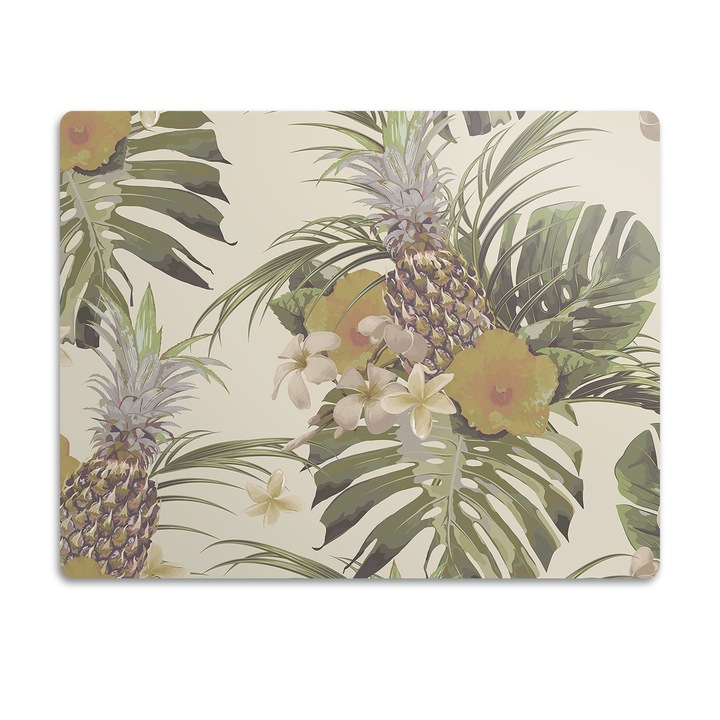 Covor PVC. Tulup. Vinil. Ananas. Multicolor. 45x35 cm. 010250340010100030783