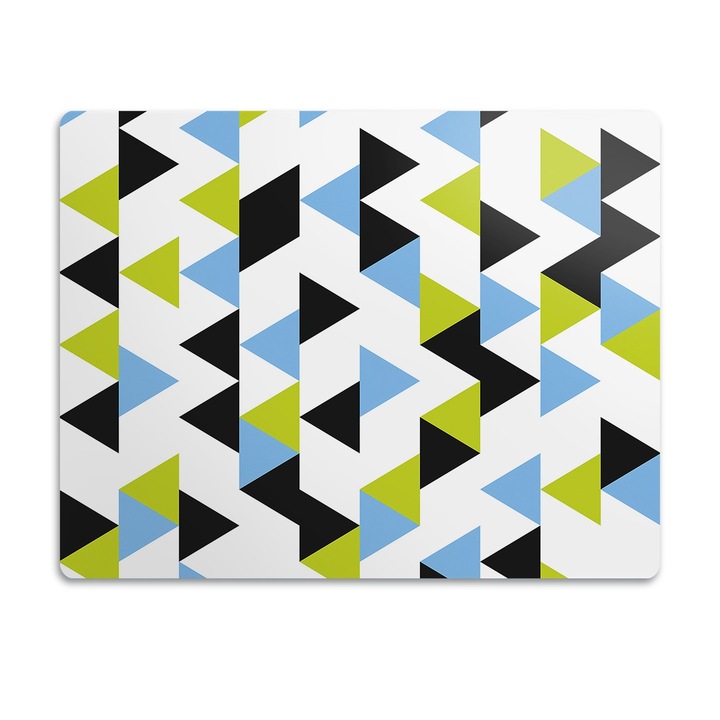 Covor PVC. Tulup. Vinil. Triunghiuri Zburatoare. Multicolor. 90x60 cm. 010250340030100030329