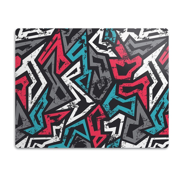 Covor PVC. Tulup. Vinil. Graffiti. Multicolor. 90x60 cm. 010250340030100030563