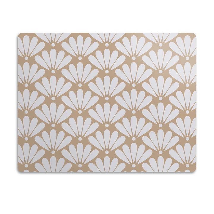 Covor PVC. Tulup. Vinil. Design Oriental. Bej. 45x35 cm. 010250340010100030301