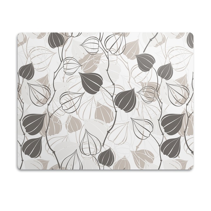 Covor PVC. Tulup. Vinil. Ramuri Ale Physalis. Gri. 90x60 cm. 010250340030100030459