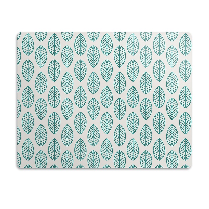 Covor PVC. Tulup. Vinil. Frunze Verzi. Verde. 90x60 cm. 010250340030100030317