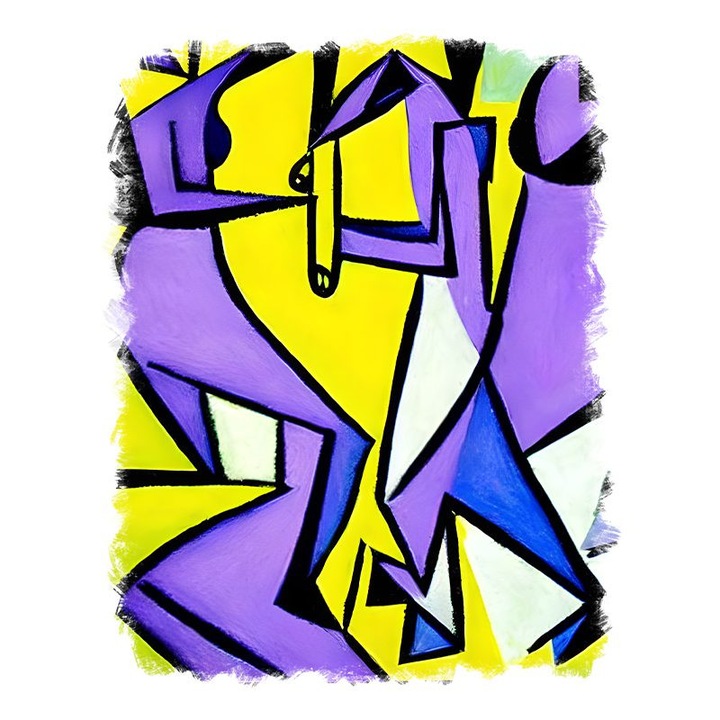 Sticker decorativ, Abstract, Multicolor, 70 cm, 9673ST