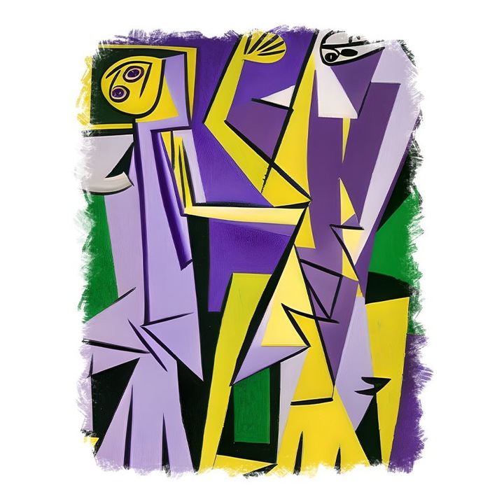 Sticker decorativ, Abstract, Multicolor, 70 cm, 9680ST