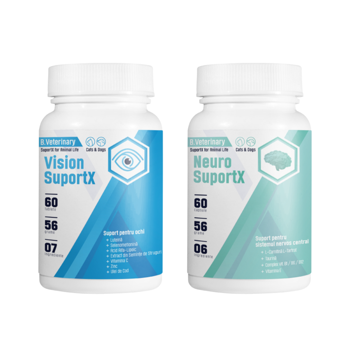 Sinergia Visionx - supliment veterinar pentru sistemul nervos central si vedere la caini si pisici, 120 tablete hidrosolubile