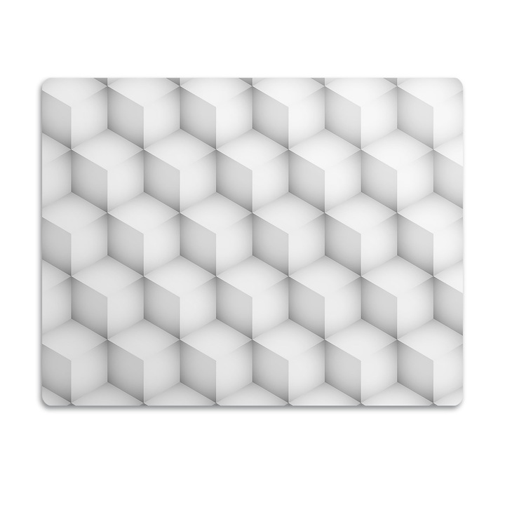 Covor PVC. Tulup. Vinil. Cuburi. Gri. 90x60 cm. 010250340030100030521