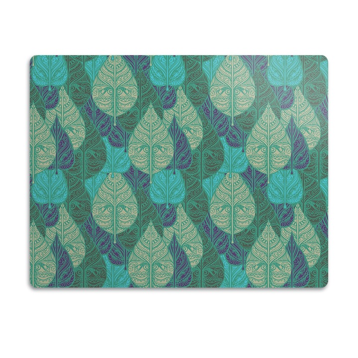 Covor PVC. Tulup. Vinil. Frunze. Verde. 90x60 cm. 010250340030100030498