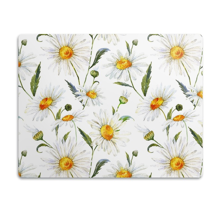 Covor PVC. Tulup. Vinil. Campul De Musetel. Alb. 90x60 cm. 010250340030100030894