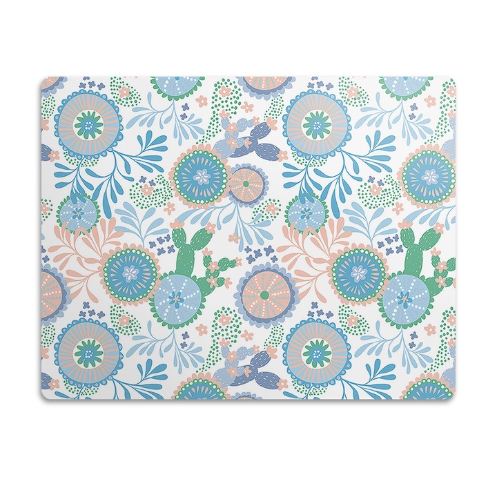 Covor PVC. Tulup. Vinil. Flori Vechi. Multicolor. 90x60 cm. 010250340030100011122