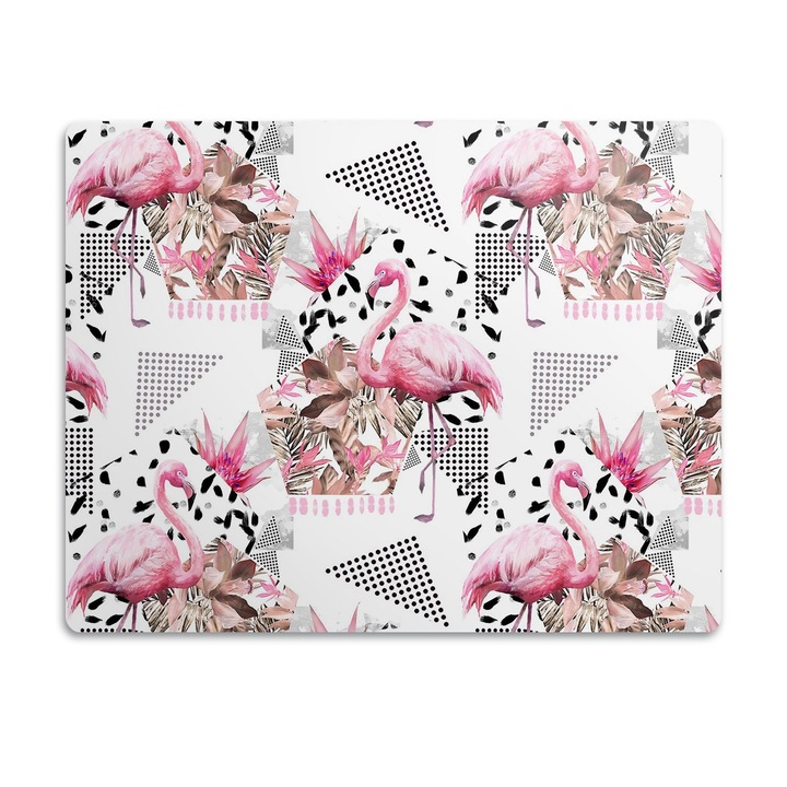 Covor PVC. Tulup. Vinil. Flamingos. Roz. 60x40 cm. 010250340020100029918