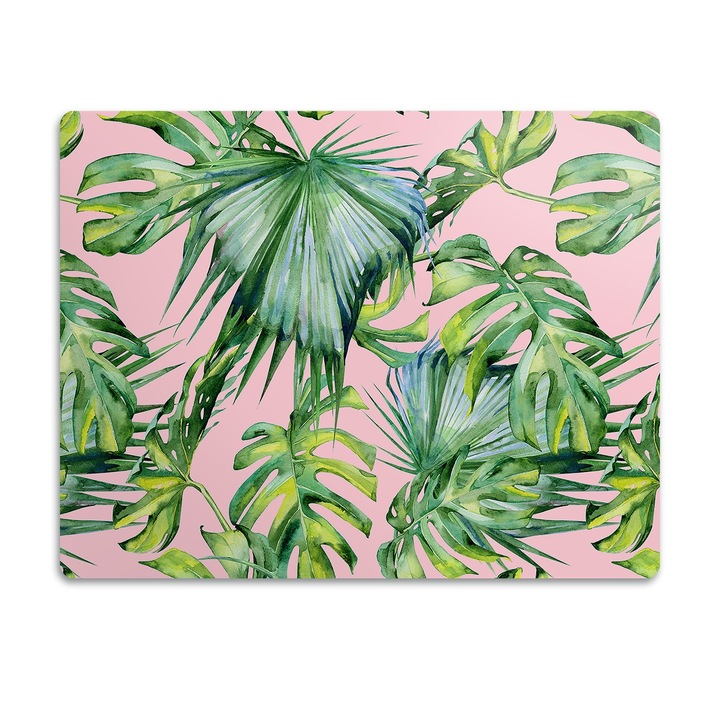 Covor PVC. Tulup. Vinil. Arta Botanica. Verde. 90x60 cm. 010250340030100029886